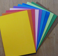 10 Blatt Moosgummi 20x29cm, 2mm  farblich sortiert