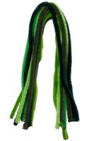 Pfeifenreiniger 10 Stück 8mm x 50cm Grüntöne
