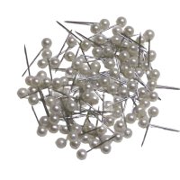 Stecknadeln mit Perlkopf weiß 4 x 16mm 100 Stück
