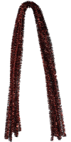 Pfeifenreiniger 10 Stück Glitzer 8mm x 50cm Rot