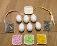 Bastelset Moosgummi Styropor-Ostereier 6 Stück in...
