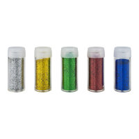 Glitzerpulver, Glitter, Glimmer 10gr in Streudose in verschiedenen Farben