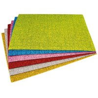 Moosgummi Mosaik glitzer 6 Blatt farb. sortiert 15x20cm...