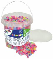Playbox Bügelperlen 5000 Stück Glitzer im Eimer