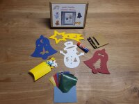 Bastelset Fensterbilder Weihnachten - Vier Motive...