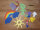 Bastelset Fensterbilder - Regenbogen mit Sonne und Kobold