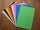 10 Blatt Moosgummi 20x29cm, 2mm  farblich sortiert mit s/w