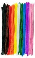 Pfeifenreiniger 100 Stück 14mm x 50cm bunt