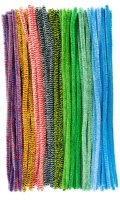 Pfeifenreiniger 100 Stück 14mm x 50cm meliert bunt