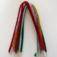 Pfeifenreiniger 10 Stück 8mm x 50cm Weihnachten mix