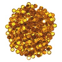 Pailletten 8mm gewölbt - 15gr gold