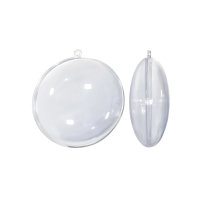 Acryl Medaillon teilbar, transparent mit Öse ⌀70mm