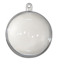 Acryl Kugel teilbar, transparent mit Öse ⌀120mm
