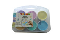 Primo Fingermalfarbe Pastell – 6x100g im Koffer...