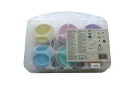 Primo Fingermalfarbe Pastell – 6x100g im Koffer...