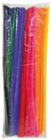 Pfeifenreiniger, Chenilledraht 100 Stück 6mm x 30cm...