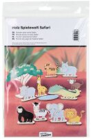 Holz-Steckteile - Spielewelt Safari mit 28 Einzelteilen...