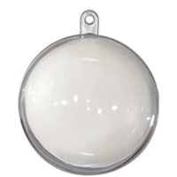 Acryl Kugel teilbar, transparent mit Öse ⌀90mm