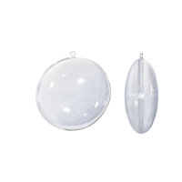 Acryl Medaillon teilbar, transparent mit Öse ⌀90mm