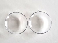 Acryl Medaillon teilbar, transparent mit Öse ⌀90mm