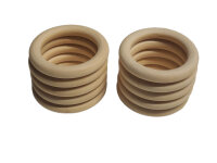 Holzringe ∅ 70 mm natur - 10 Stück zum...