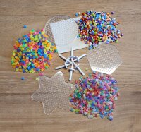Bügelperlenset midi - 6 Kreisel mit 1500 Perlen...